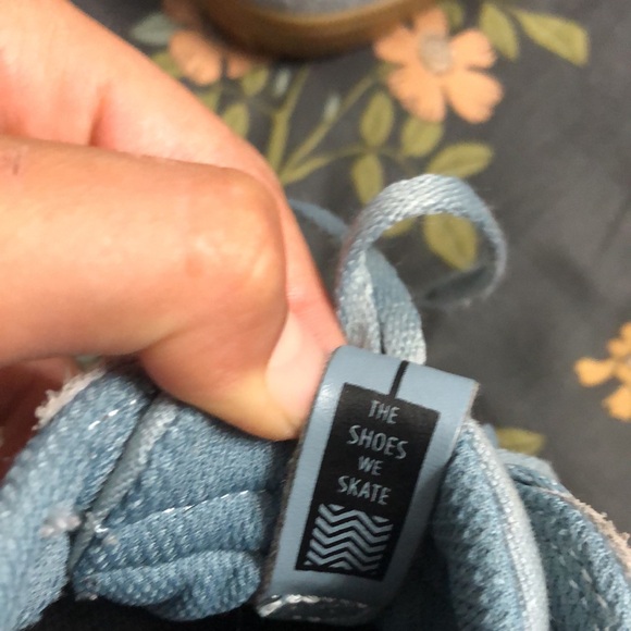 Lakai Limited Griffin Skate Shoes/Sneakers in Light Blue Suede and Brown - Picture 13 of 15